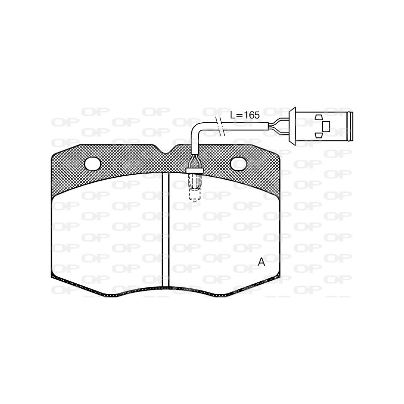 BRAKE PADS OPEN PARTS 1PCS 