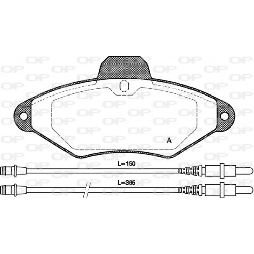 BRAKE PADS OPEN PARTS 1PCS 