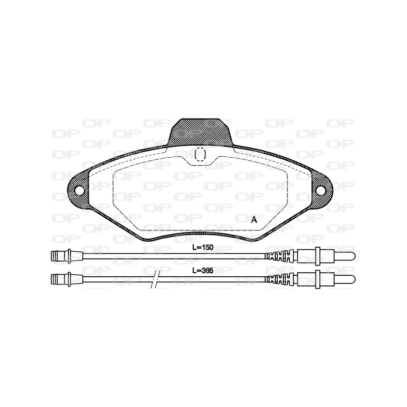 BRAKE PADS OPEN PARTS 1PCS 