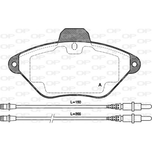 BRAKE PADS OPEN PARTS 1PCS ... 