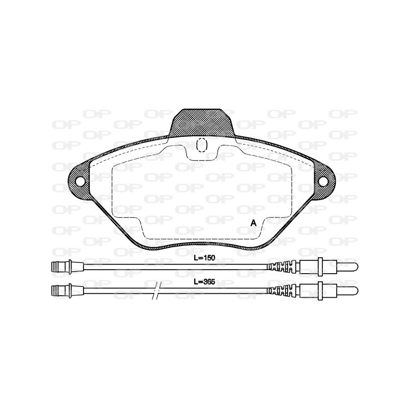 BRAKE PADS OPEN PARTS 1PCS ... 