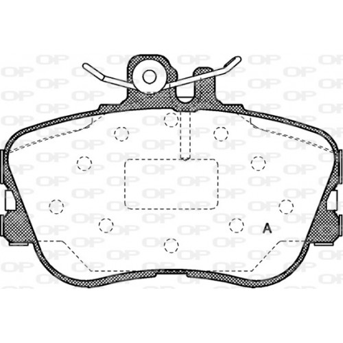 BRAKE PADS OPEN PARTS 1PCS 