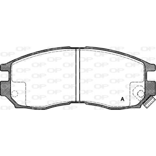 BRAKE PADS OPEN PARTS 1PCS *ESAURIM 