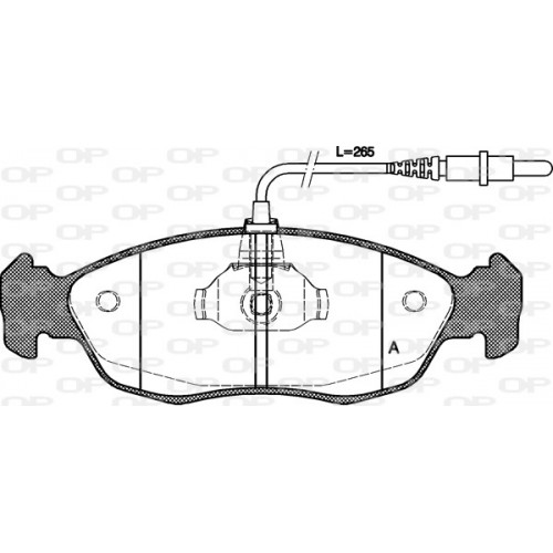 BRAKE PADS OPEN PARTS 1PCS 