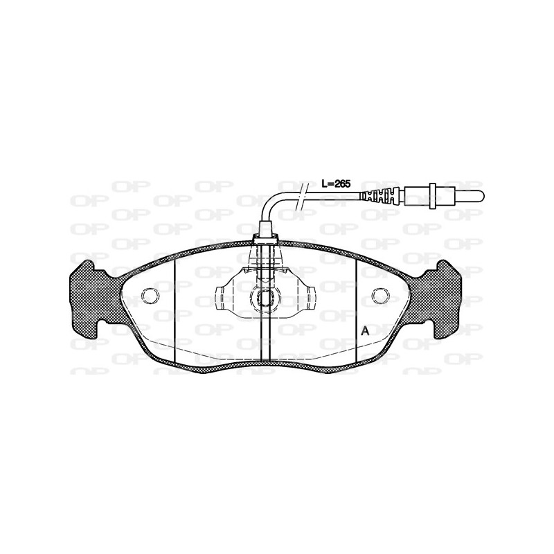 BRAKE PADS OPEN PARTS 1PCS 