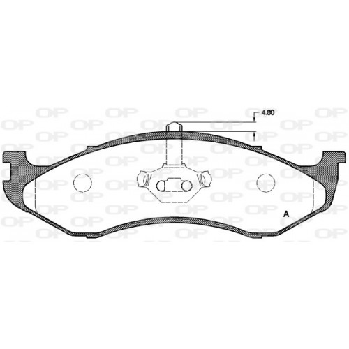 BRAKE PADS OPEN PARTS 1PCS 