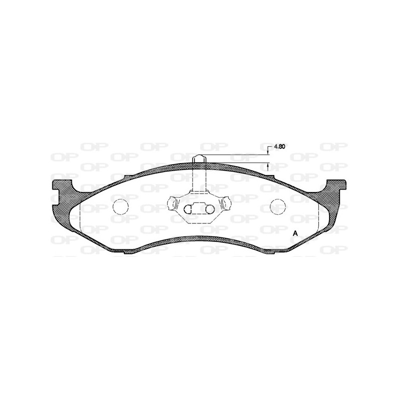 BRAKE PADS OPEN PARTS 1PCS 