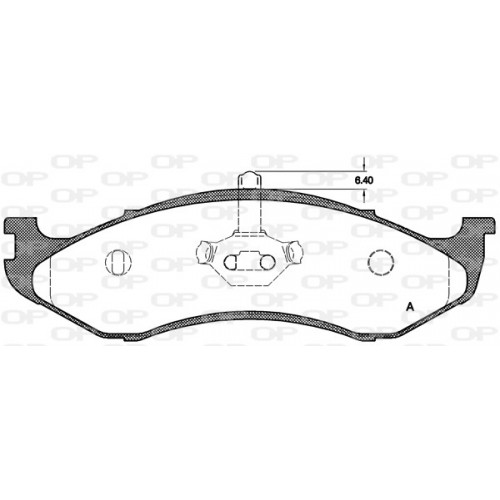 BRAKE PADS OPEN PARTS 1PCS ... 