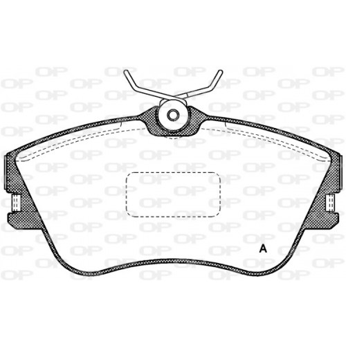 BRAKE PADS OPEN PARTS 1PCS 