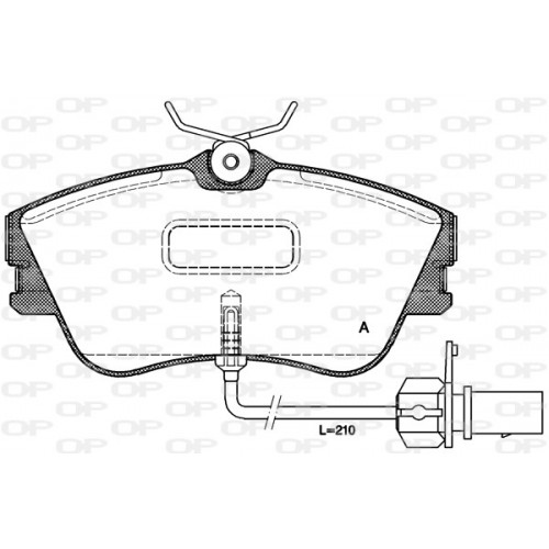 BRAKE PADS OPEN PARTS 1PCS ... 