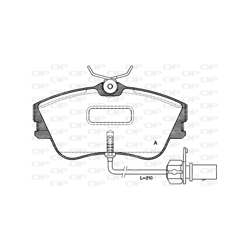 BRAKE PADS OPEN PARTS 1PCS ... 