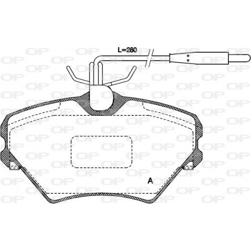 BRAKE PADS OPEN PARTS 1PCS *ESAURIM 