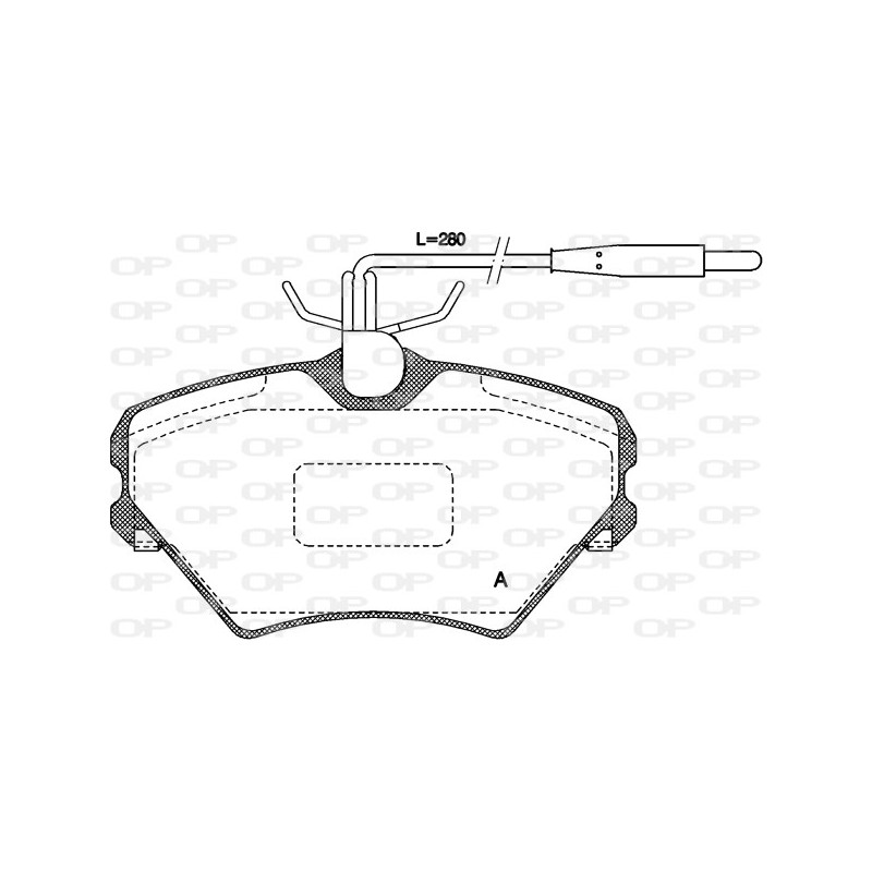 BRAKE PADS OPEN PARTS 1PCS *ESAURIM 