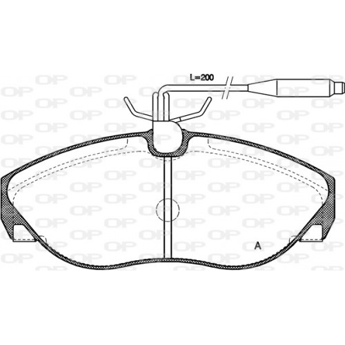 BRAKE PADS OPEN PARTS 1PCS 