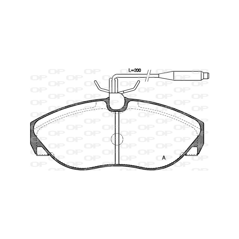 BRAKE PADS OPEN PARTS 1PCS 