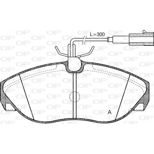 BRAKE PADS OPEN PARTS 1PCS 