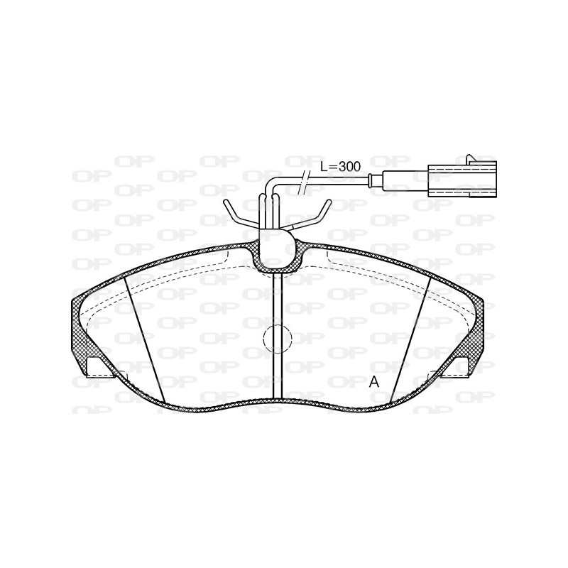 BRAKE PADS OPEN PARTS 1PCS 