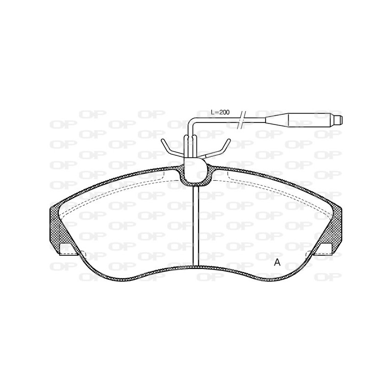 BRAKE PADS OPEN PARTS 1PCS 