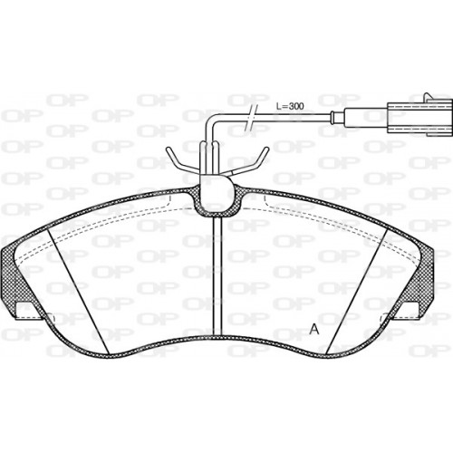 BRAKE PADS OPEN PARTS 1PCS 