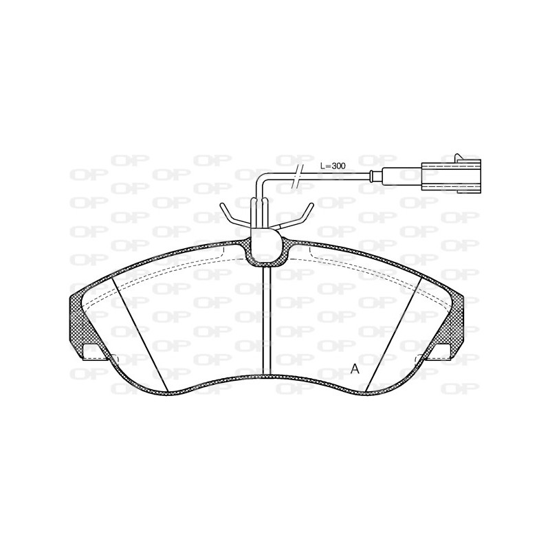 BRAKE PADS OPEN PARTS 1PCS 