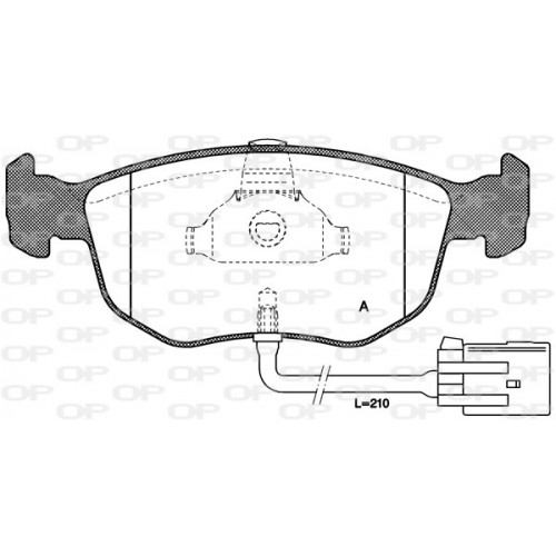 BRAKE PADS OP *ESAURIM 1PCS 