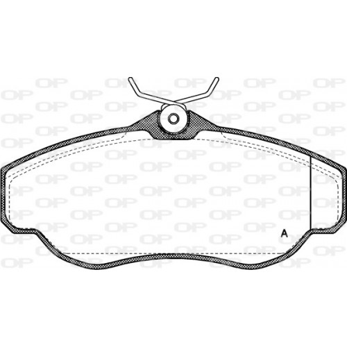 BRAKE PADS OPEN PARTS 1PCS 