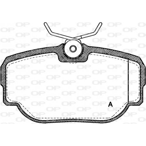 BRAKE PADS OPEN PARTS 1PCS 