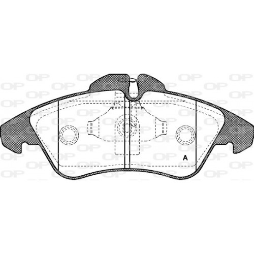 BRAKE PADS OPEN PARTS 1PCS 