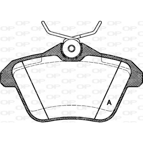 BRAKE PADS OPEN PARTS 1PCS 