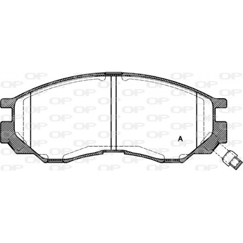 BRAKE PADS OPEN PARTS 1PCS 