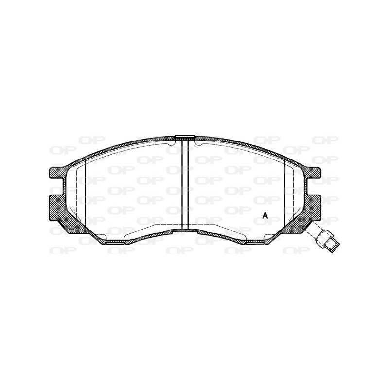 BRAKE PADS OPEN PARTS 1PCS 