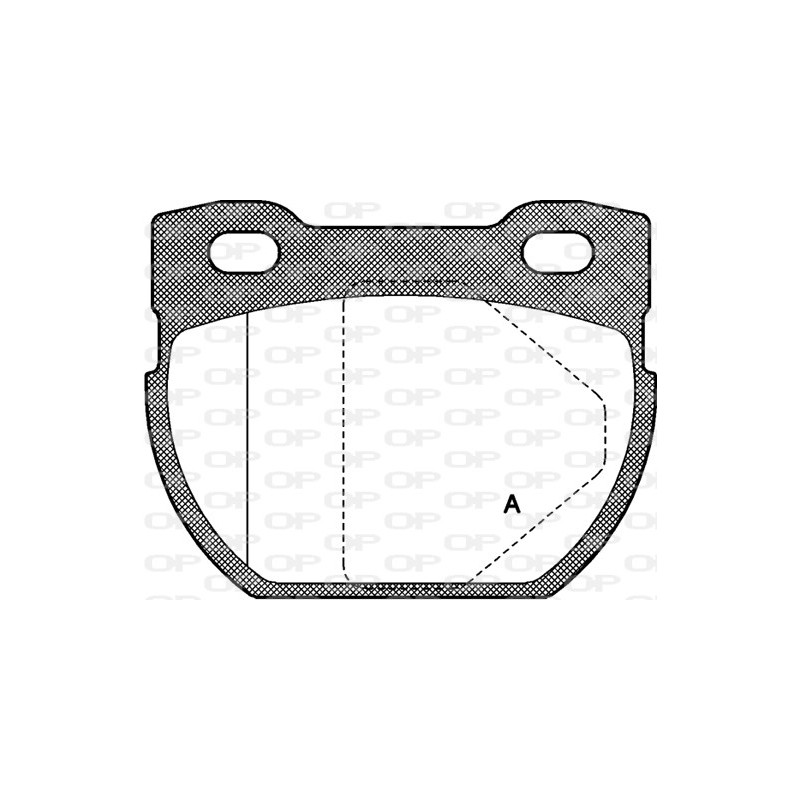 BRAKE PADS OPEN PARTS 1PCS 