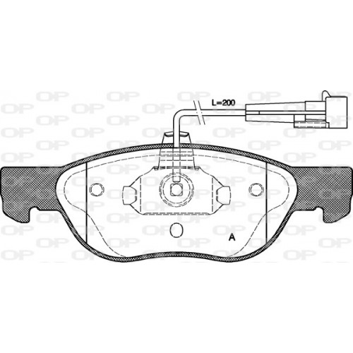 BRAKE PADS OPEN PARTS 1PCS 