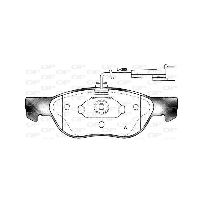 BRAKE PADS OPEN PARTS 1PCS 