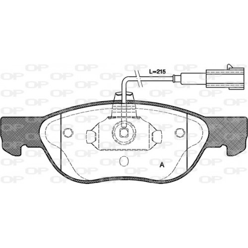 BRAKE PADS OPEN PARTS 1PCS ... 