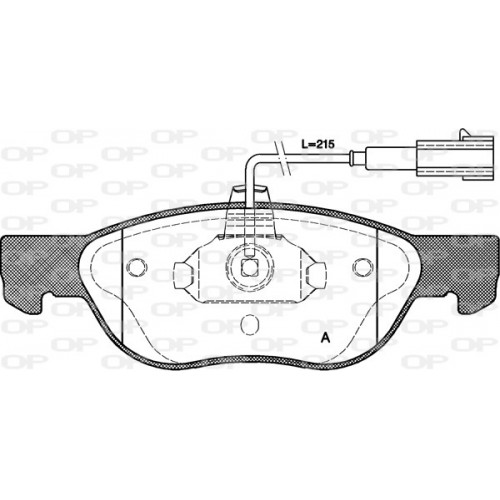 BRAKE PADS OPEN PARTS 1PCS *ESAURIM 