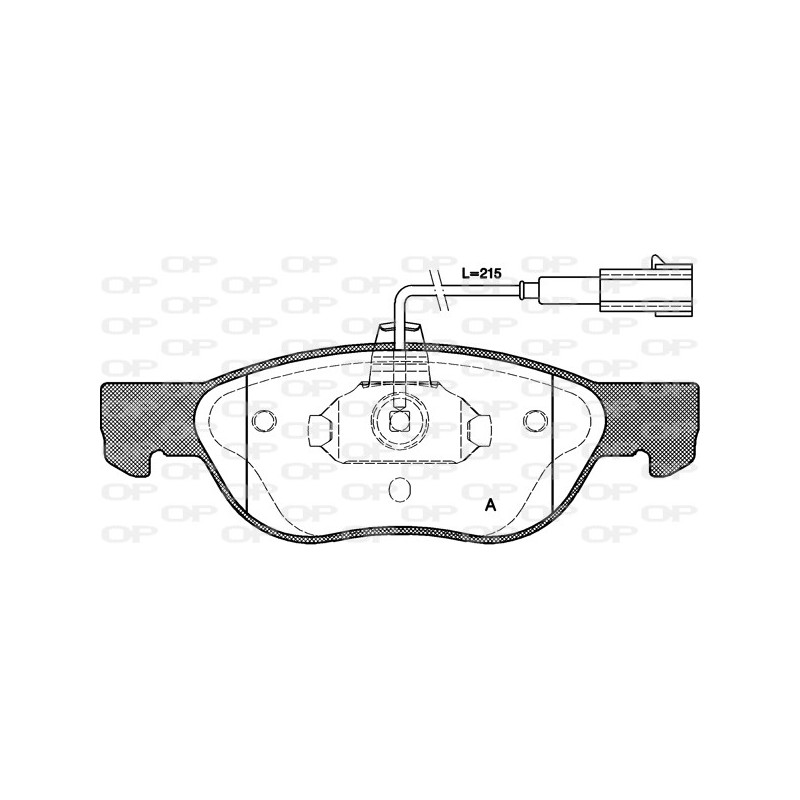 BRAKE PADS OPEN PARTS 1PCS *ESAURIM 