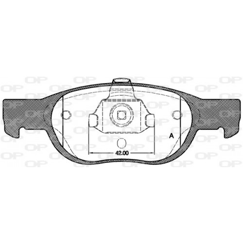 BRAKE PADS OPEN PARTS 1PCS 