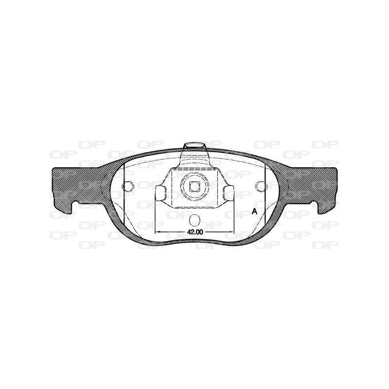 BRAKE PADS OPEN PARTS 1PCS 