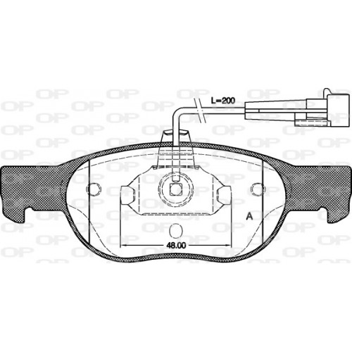 BRAKE PADS OPEN PARTS 1PCS 