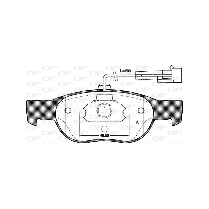 BRAKE PADS OPEN PARTS 1PCS 