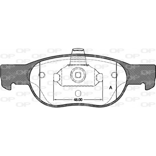 BRAKE PADS OPEN PARTS 1PCS 