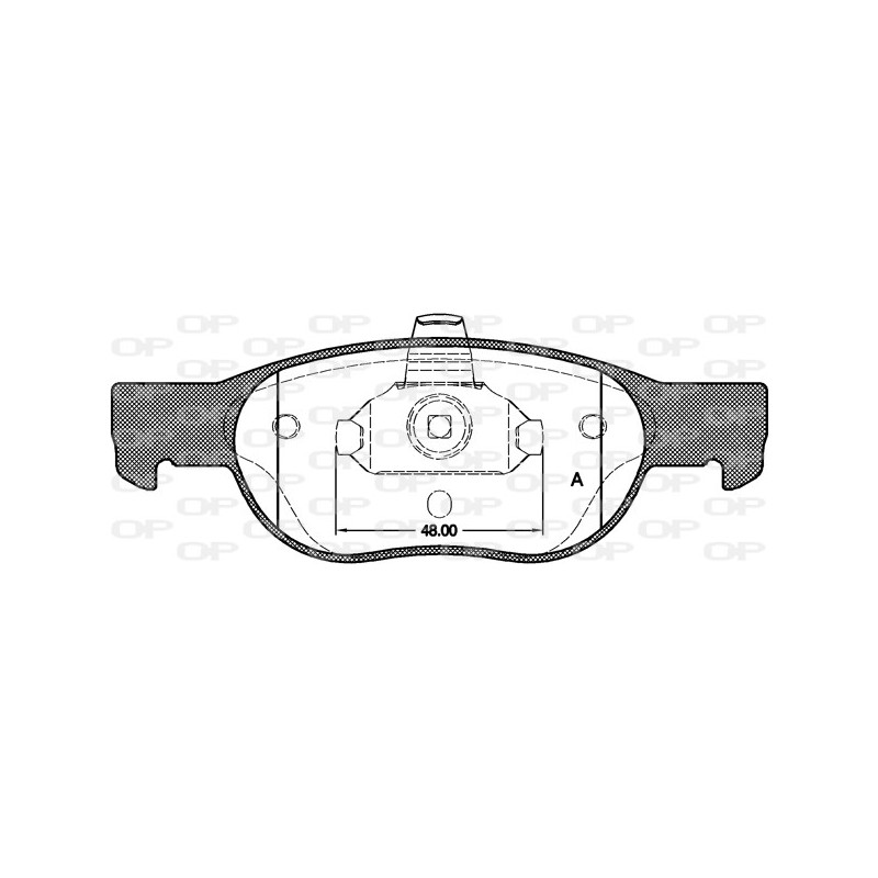 BRAKE PADS OPEN PARTS 1PCS 