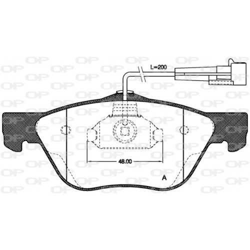 BRAKE PADS OPEN PARTS 1PCS 