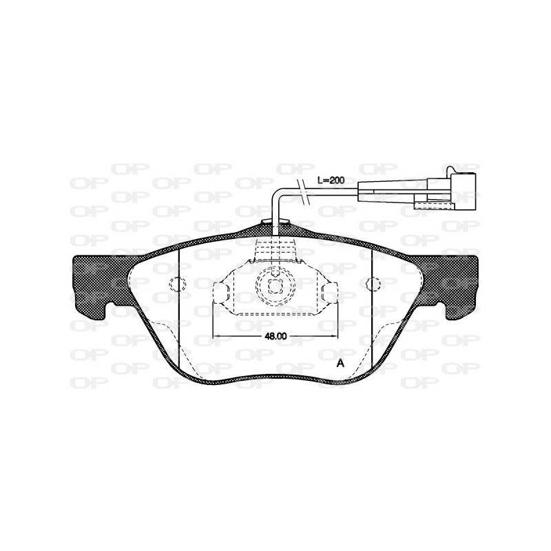 BRAKE PADS OPEN PARTS 1PCS 