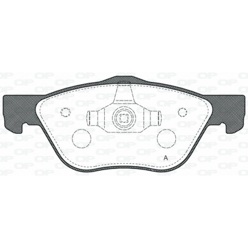 BRAKE PADS OPEN PARTS 1PCS 