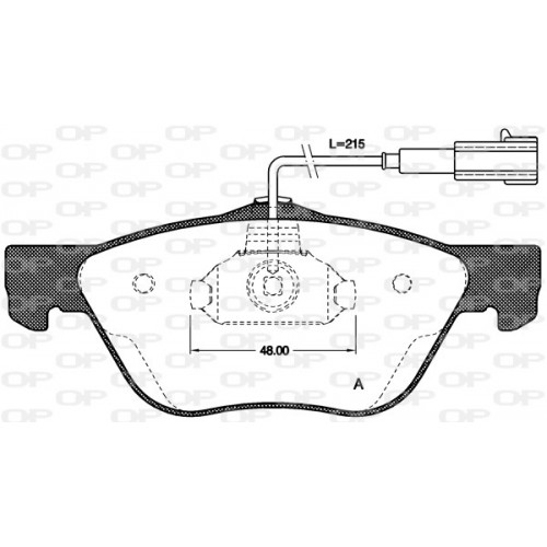 BRAKE PADS OPEN PARTS 1PCS 