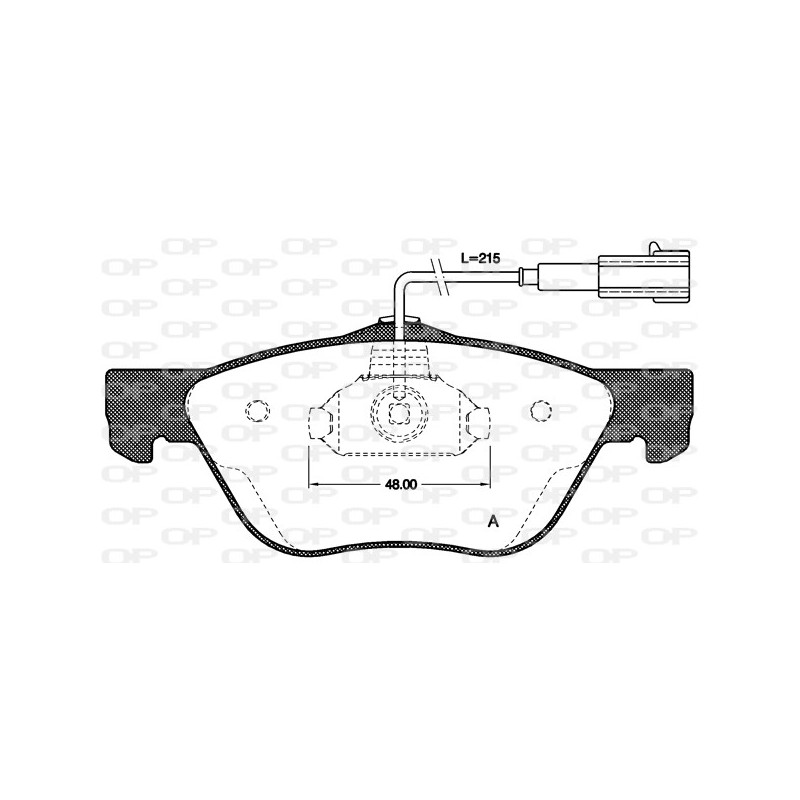 BRAKE PADS OPEN PARTS 1PCS 