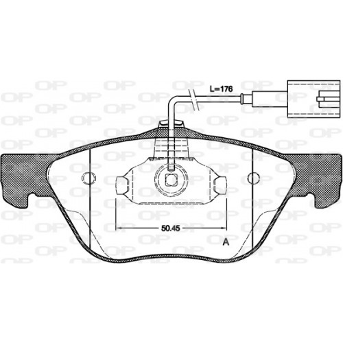 BRAKE PADS OPEN PARTS 1PCS 