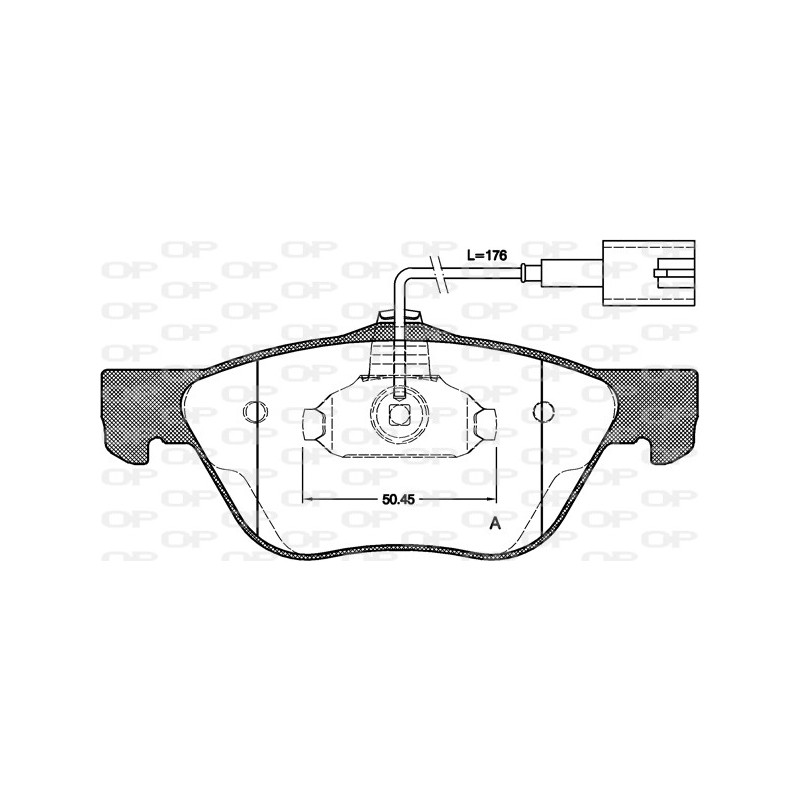 BRAKE PADS OPEN PARTS 1PCS 